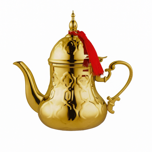 Tetera de acero inoxidable dorada – Disponible en 0,8 L, 1,6 L y 2 L