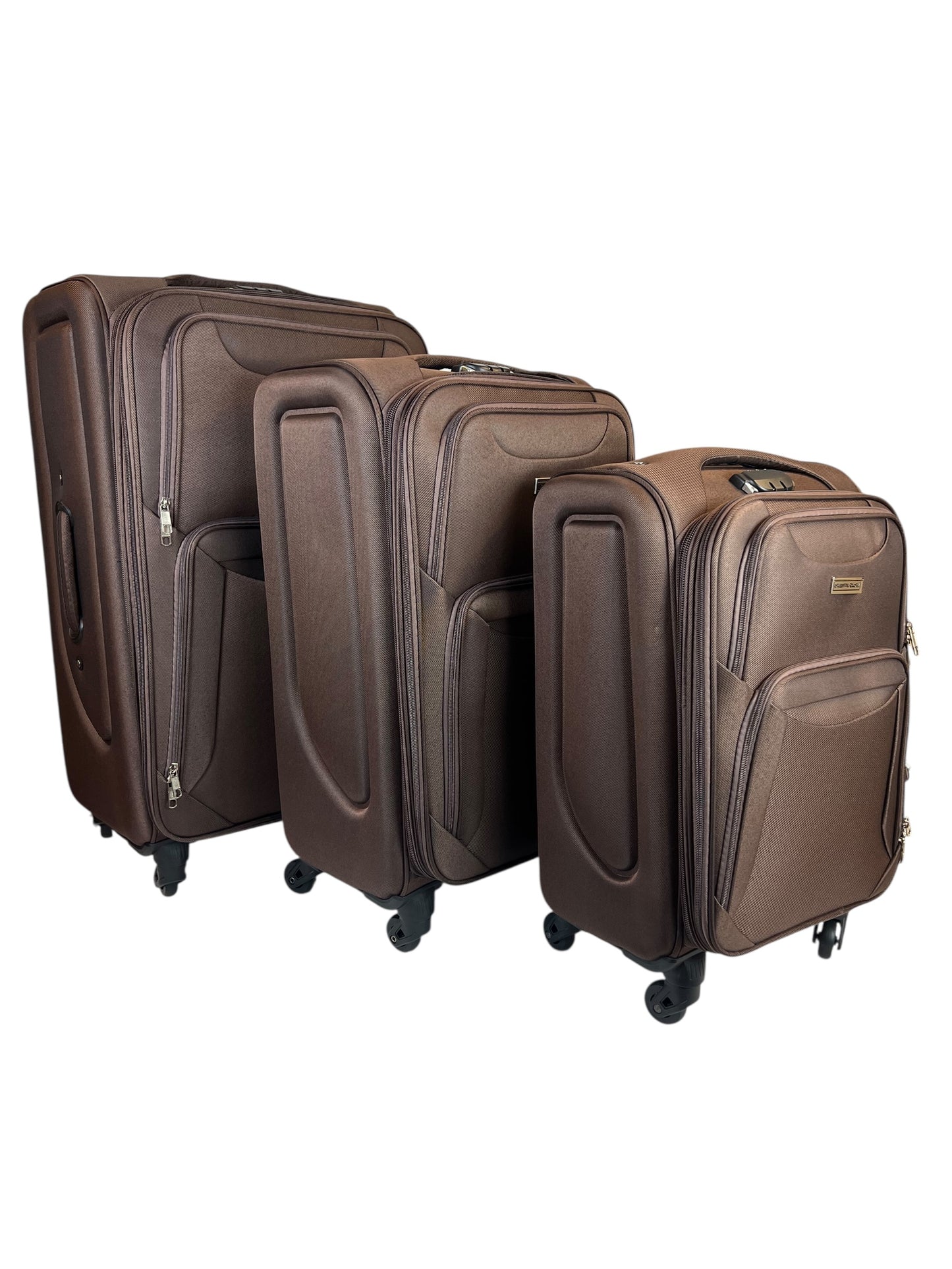 ✈️ Pacote com 3 Malas Resistentes e Elegantes – Viaje com Estilo e Segurança - COR MARROM