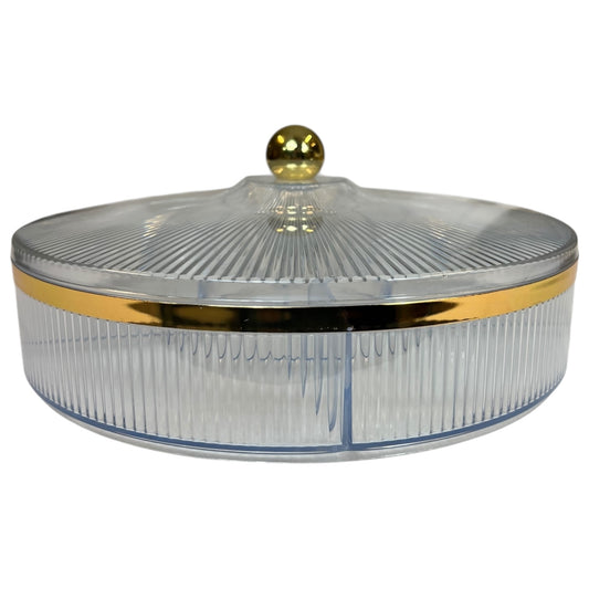 ✨ Caja Organizadora Acrílica con Tapa y Divisiones – Ideal para Snacks o Dulces- plástico TRANSPARENTE