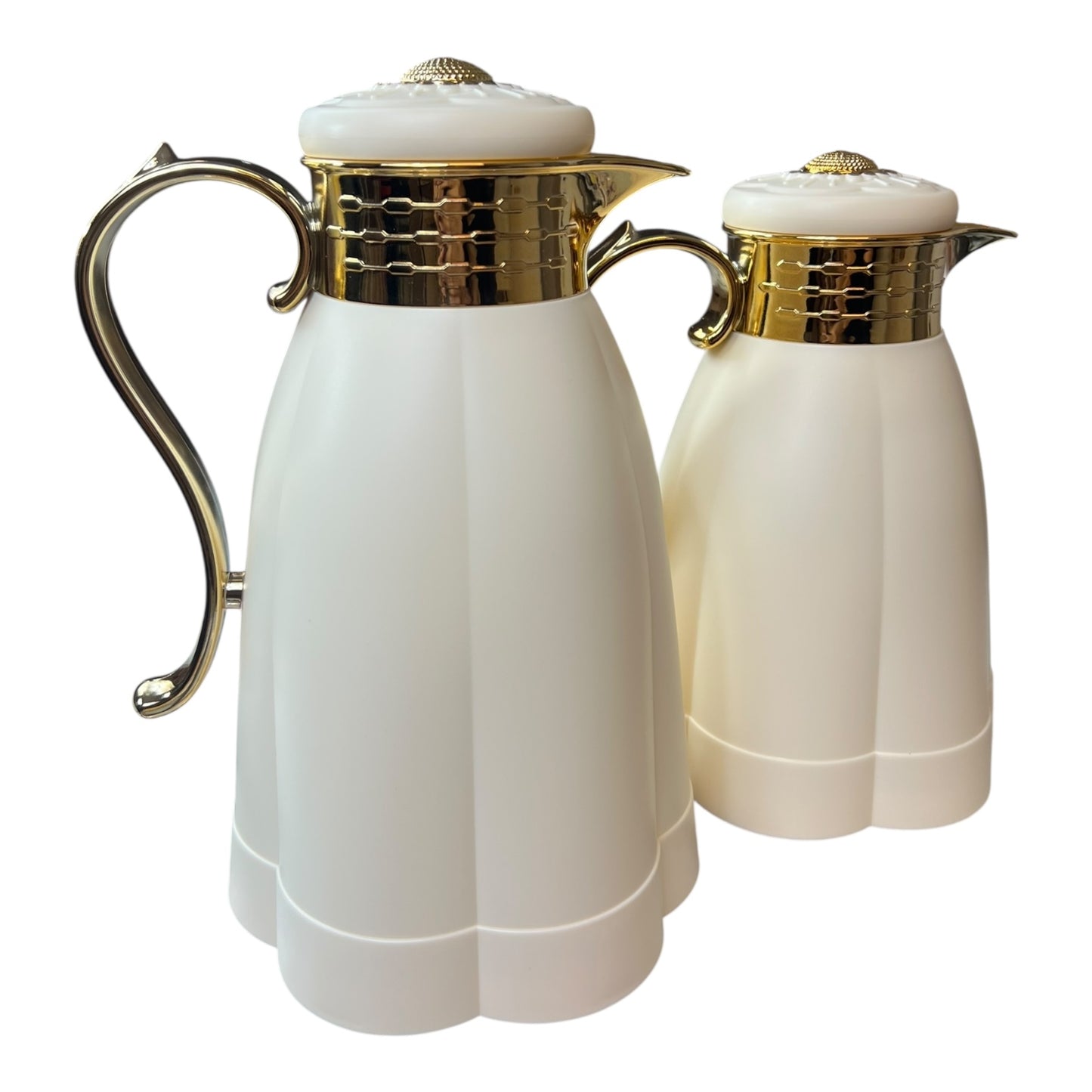 Set de 2 termos isotérmicos con cuerpo de alta calidad (0,6L + 1L) Color BEIGE