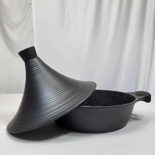 Tajine Antiadherente 28 cm con Tapa Cónica – Cocina más jugosa y uniforme en inducción