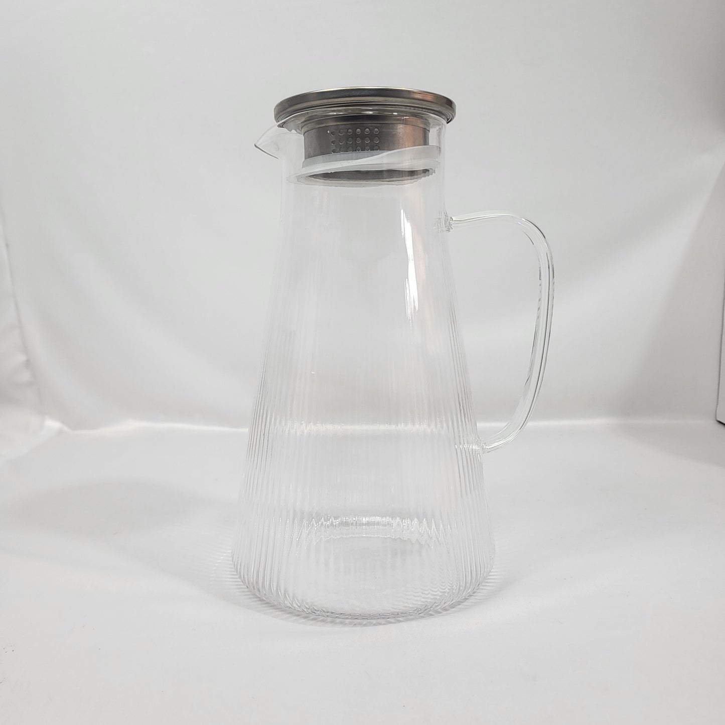 Jarra de Cristal Liria con Infusor y Tapa Metálica 🍵