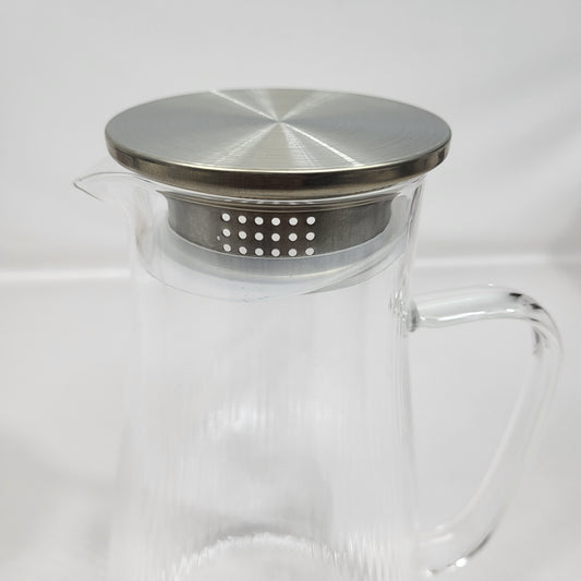 Jarra de Cristal Liria con Infusor y Tapa Metálica 🍵