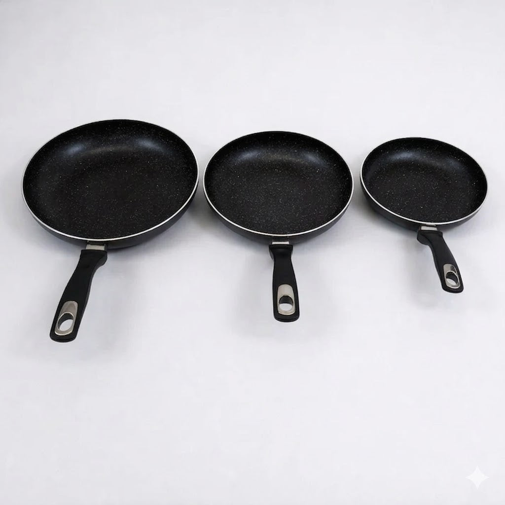 🥘 Set de 3 Sartenes Antiadherentes Mármol – 20, 24 y 28 cm