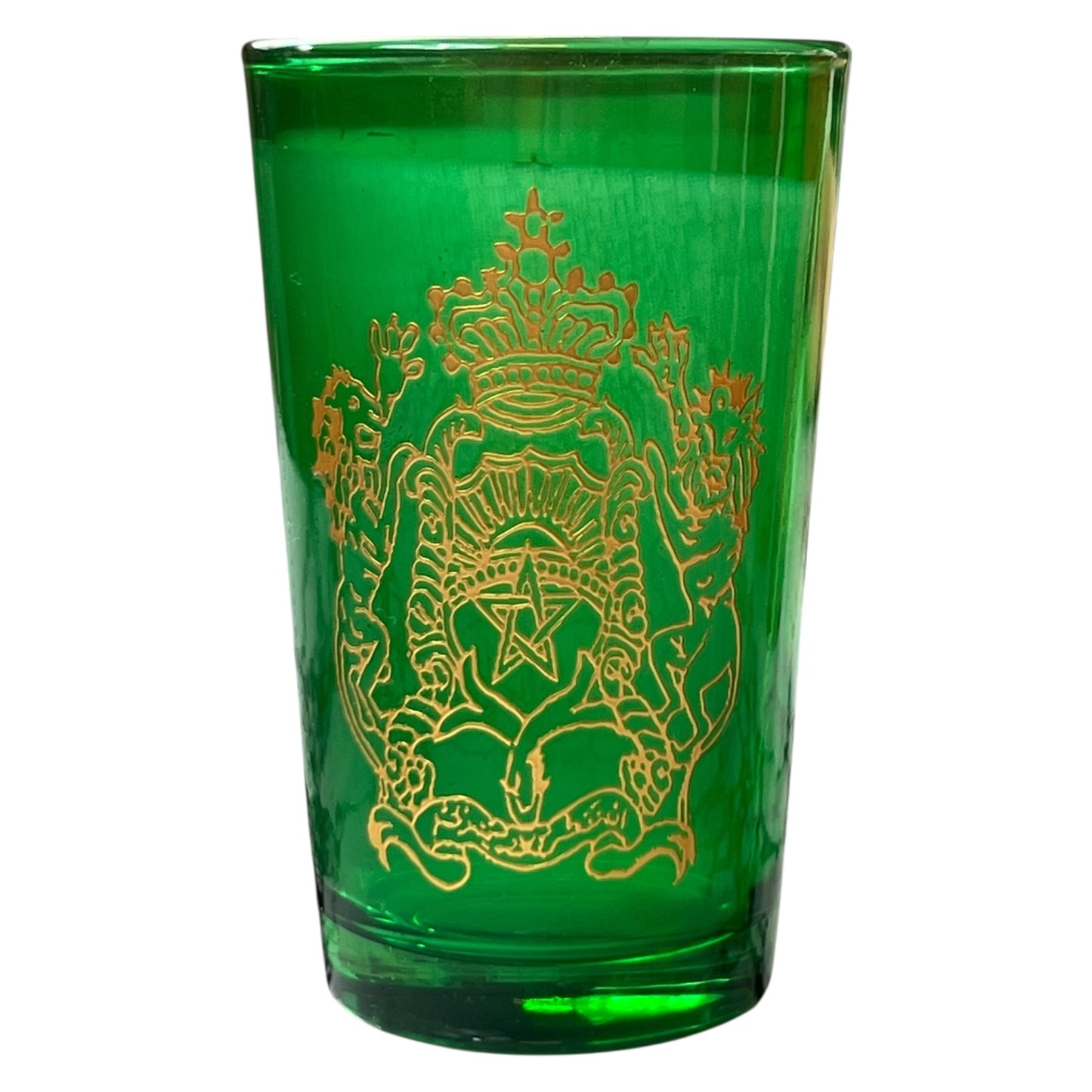 Pack de 6 Vasos de Té Árabes de Cristal 120 ml — Diseño Real con Detalles Dorados 🕌
