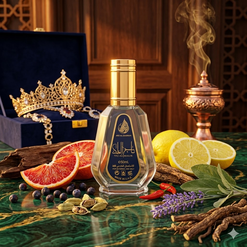 Taj Al Malik (50ml) de Ard Al Zaafaran: El Perfume Árabe Masculino de Larga Duración Perfecto para Uso Diario y Oficina