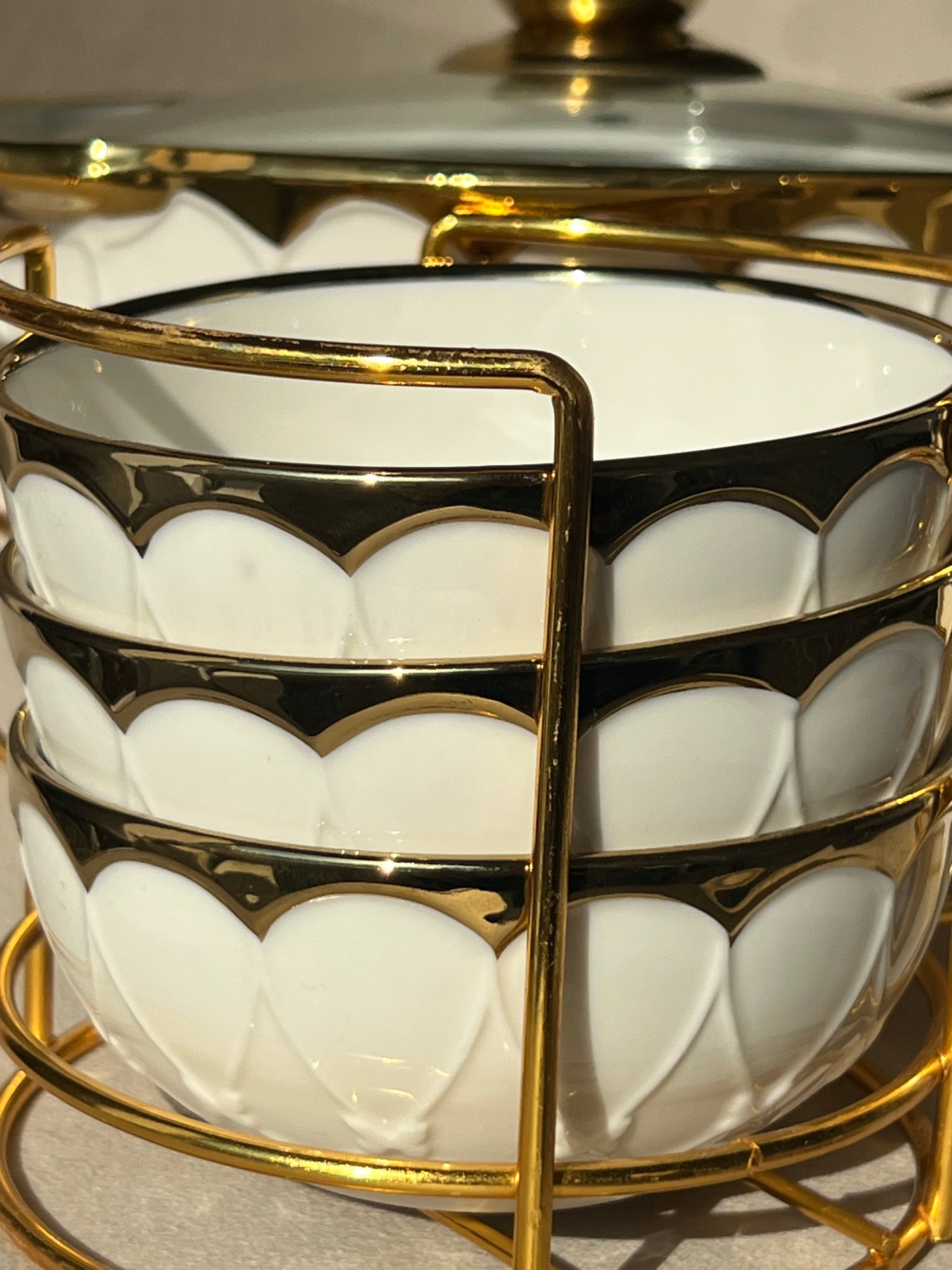 Set de 6 Cuencos de Cristal con Plato – Alta Calidad (12 Piezas)