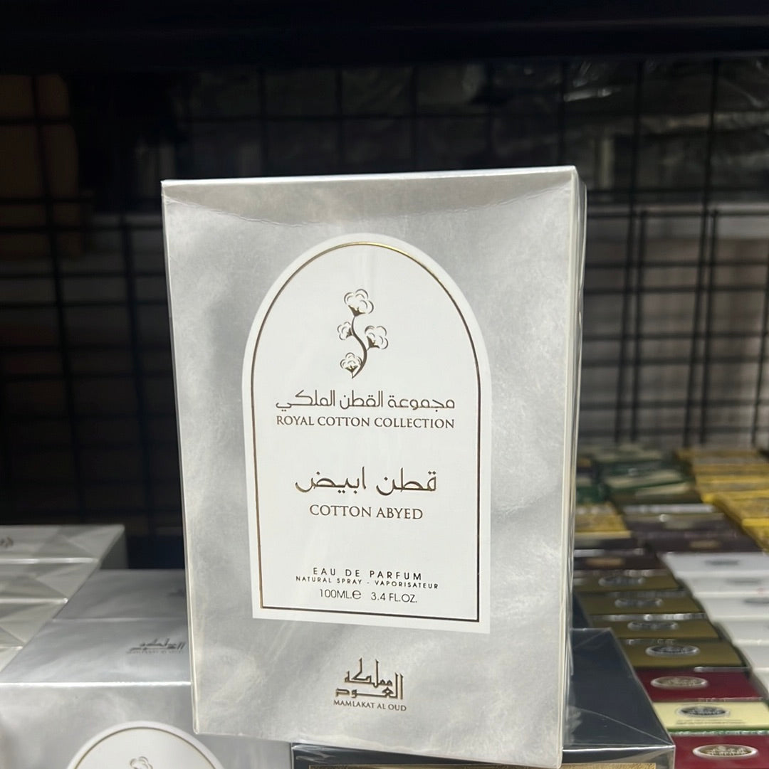 🌸 Cotton Abyed Eau de Parfum 100ml de Mamlakat Al Oud - Perfume Femenino de Lujo Importado de Dubai
