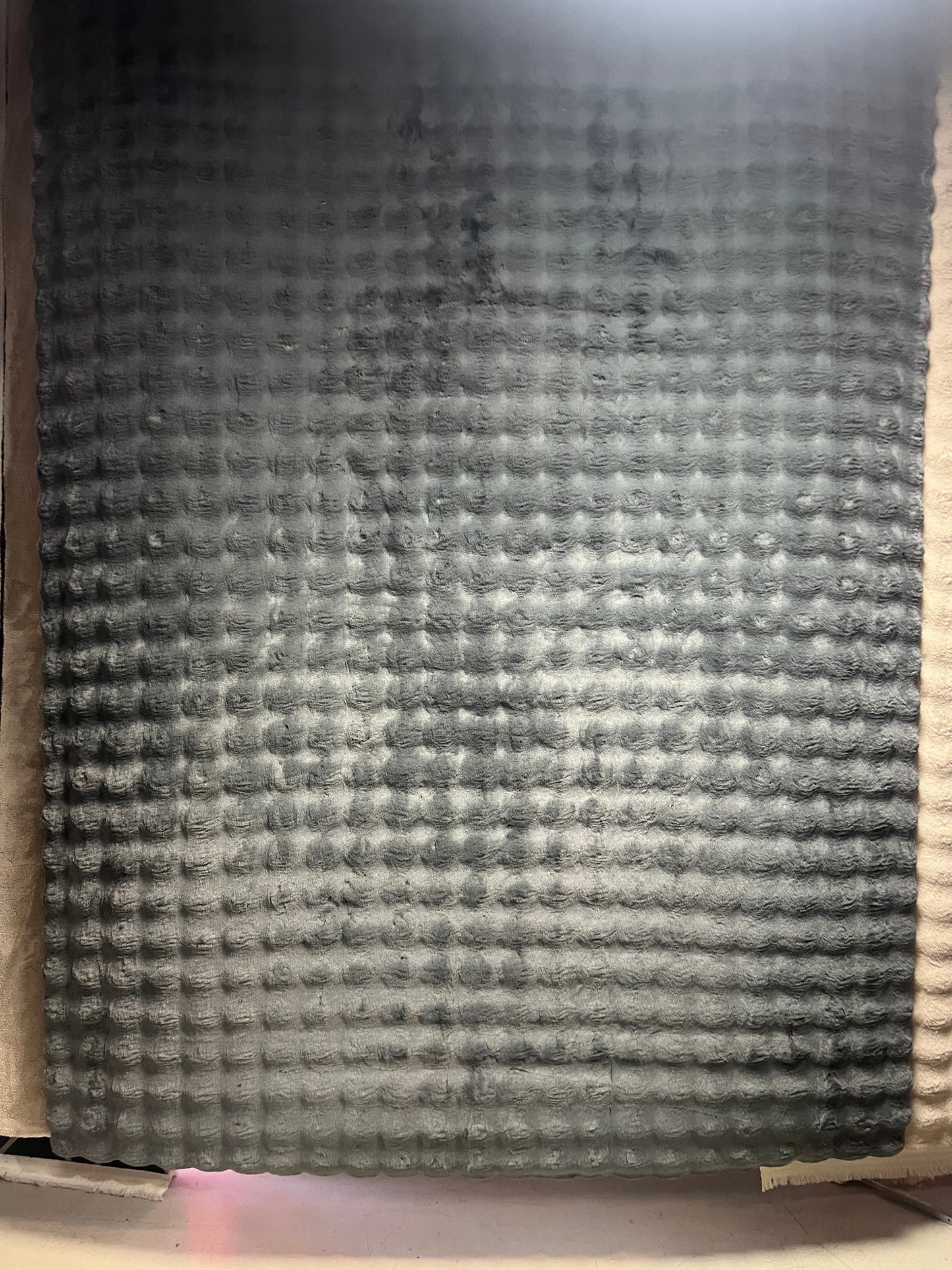 Alfombra suave de piel conejo DISEÑO 3D NEGRO/GRIS/ROSA/BEIG 200x280