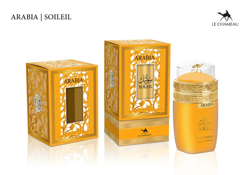 ARABIA Soleil – Perfume Árabe Unisex con Aroma Solar, Cálido y Ambarado (100ml)