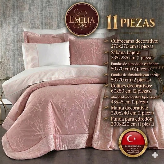 Juego de Cama para Ajuar "Emilia" – Elegancia y Sofisticación en tu Dormitorio