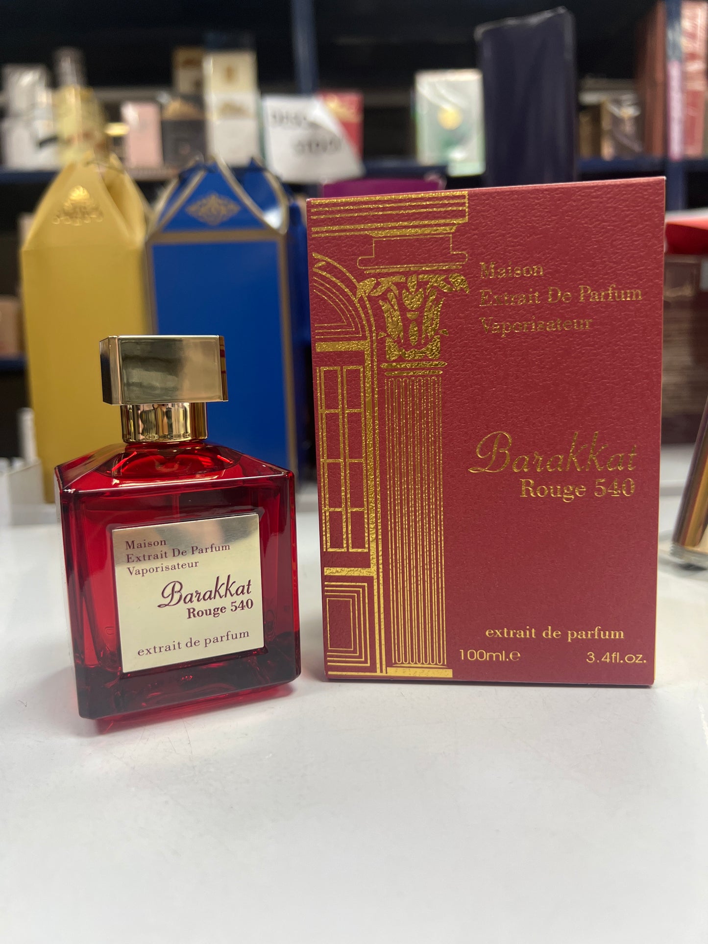 Barakkat Rouge 540 (100 ml Extrait) – Perfume Árabe Unisex Inspirado en Baccarat Rouge 540