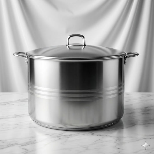 Olla de Acero Inoxidable Kira con Tapa y Asas