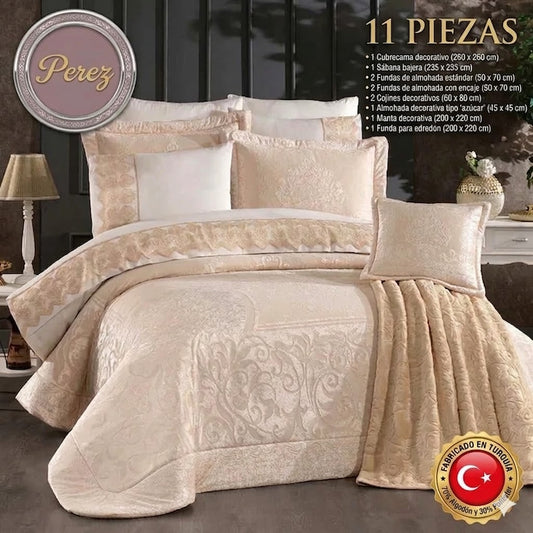Juego de Cama para Ajuar "Perez" – Lujo y Sofisticación para tu Dormitorio
