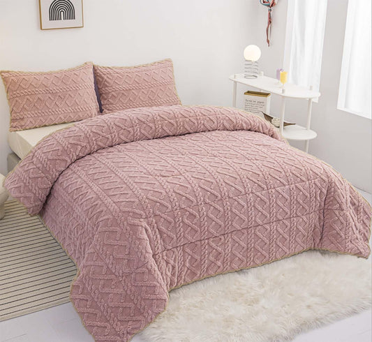 DOWNLOAD SHEEP DUVET 240X260 - 180X240 WITH 2/1 PINK / BEIG / GRAY PILLOWCASES