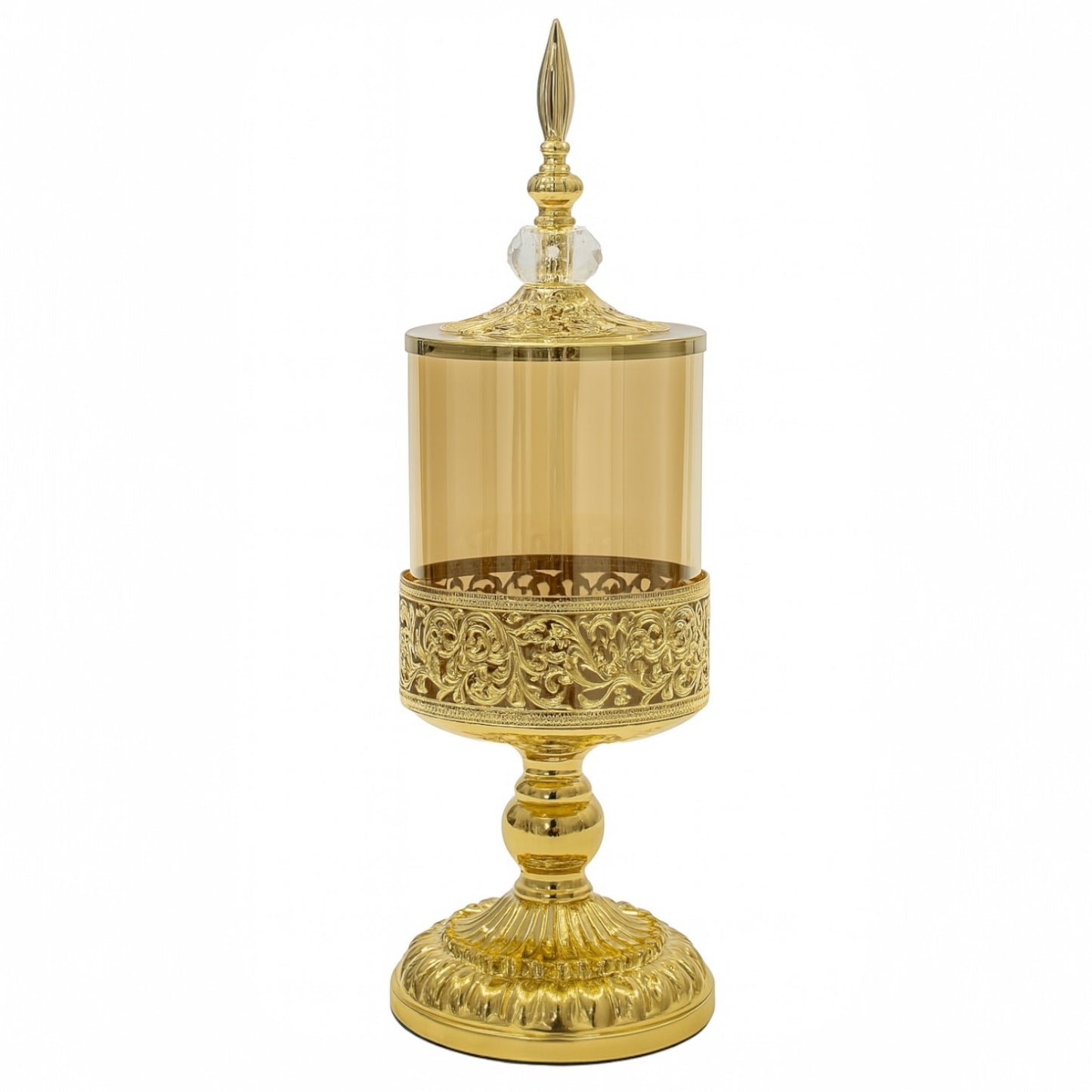 Cibório decorativo dourado vintage