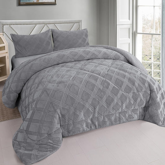 DOWNLOAD SHEEP DUVET 240X260 - 180X240 WITH 2/1 PINK / BEIG / GRAY PILLOWCASES