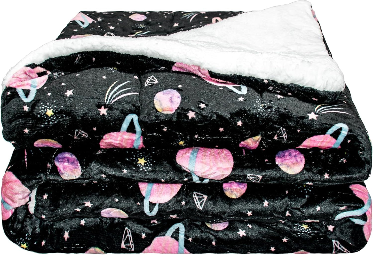 EDREDÓN BORREGO NÓRDICO PARA NIÑOS MODELO ESPACIO - CAMA INDIVIDUAL (90/105) + 1 FUNDA ALMOHADA