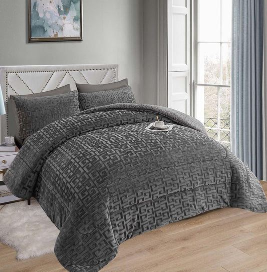 DOWNLOAD SHEEP DUVET 240X260 - 180X240 WITH 2/1 PINK / BEIG / GRAY PILLOWCASES