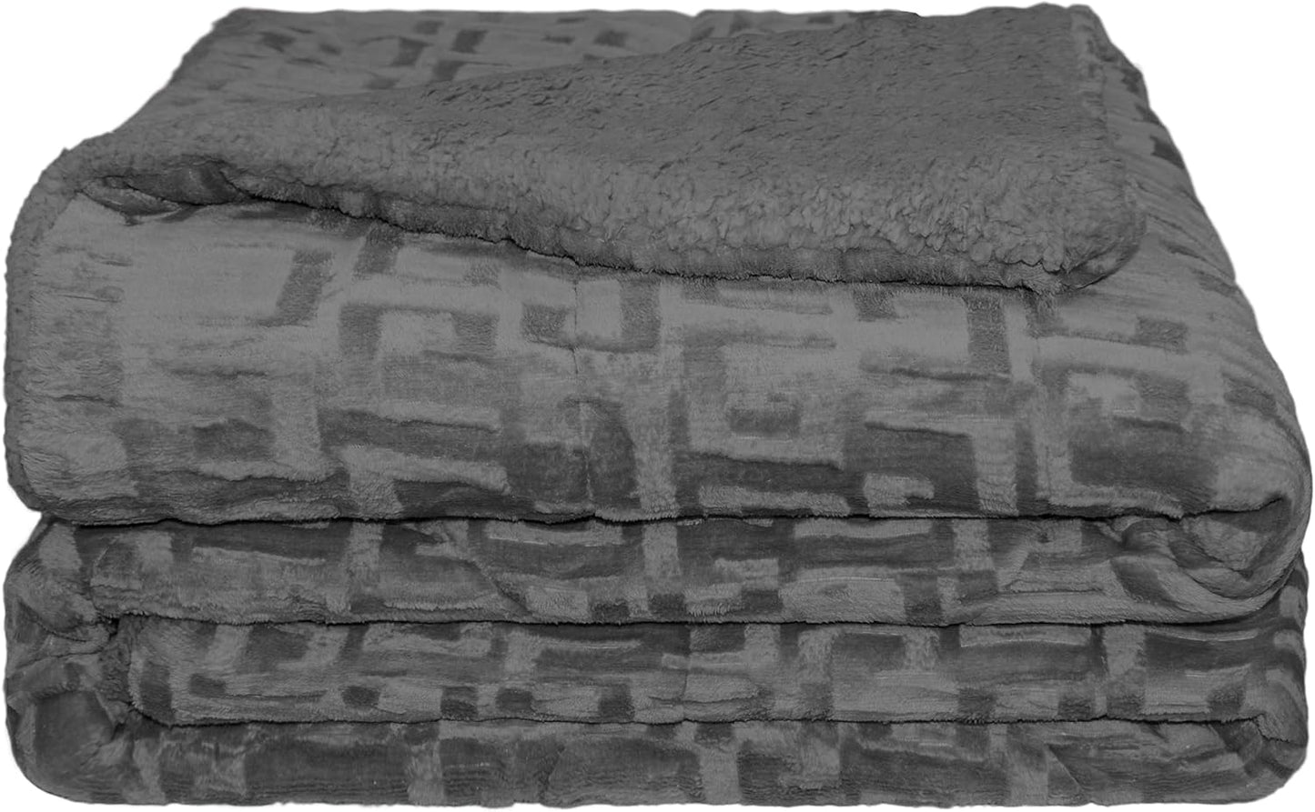EDREDÓN BORREGO NÓRDICO MODELO ELEGANCE - COLOR GRIS