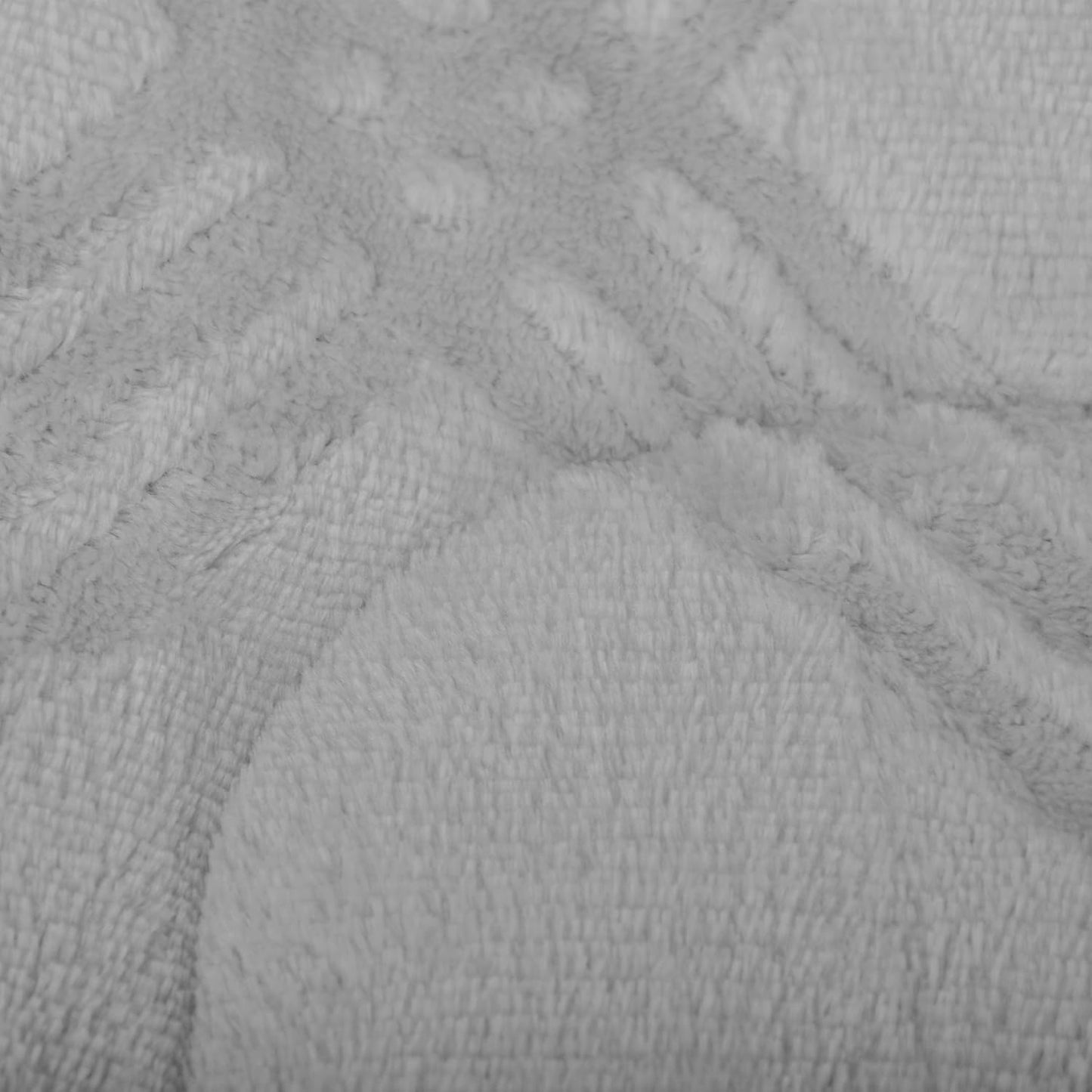 EDREDÓN BORREGO NÓRDICO MODELO ROMBOS - COLOR GRIS