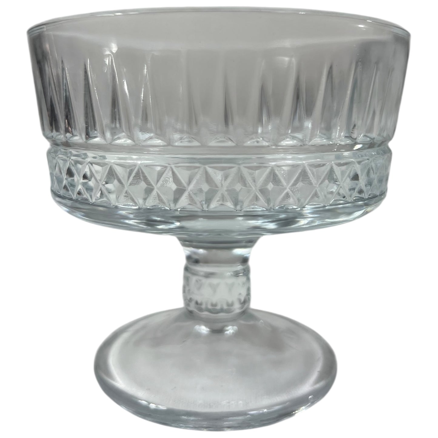 🍸 Set de 6 copas de cristal grabado para postre — elegancia y tradición en cada detalle