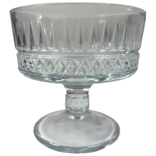 🍸 Set de 6 copas de cristal grabado para postre — elegancia y tradición en cada detalle