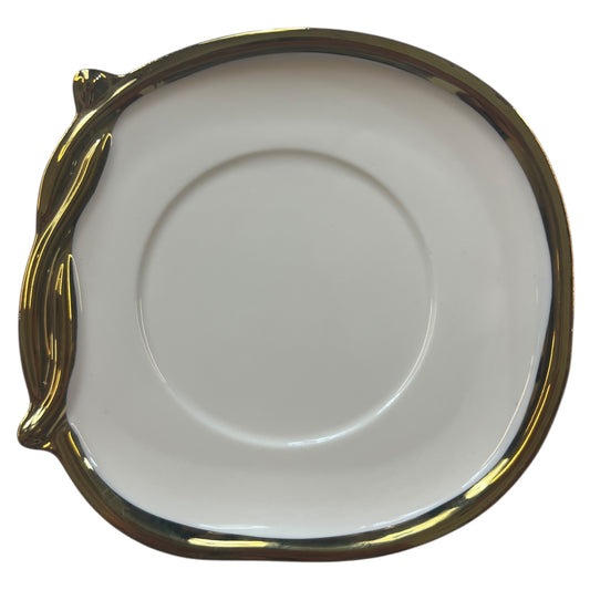 ☕ Set de 6 Tazas con Platillos – Diseño Elegante con Detalles Dorados ✨