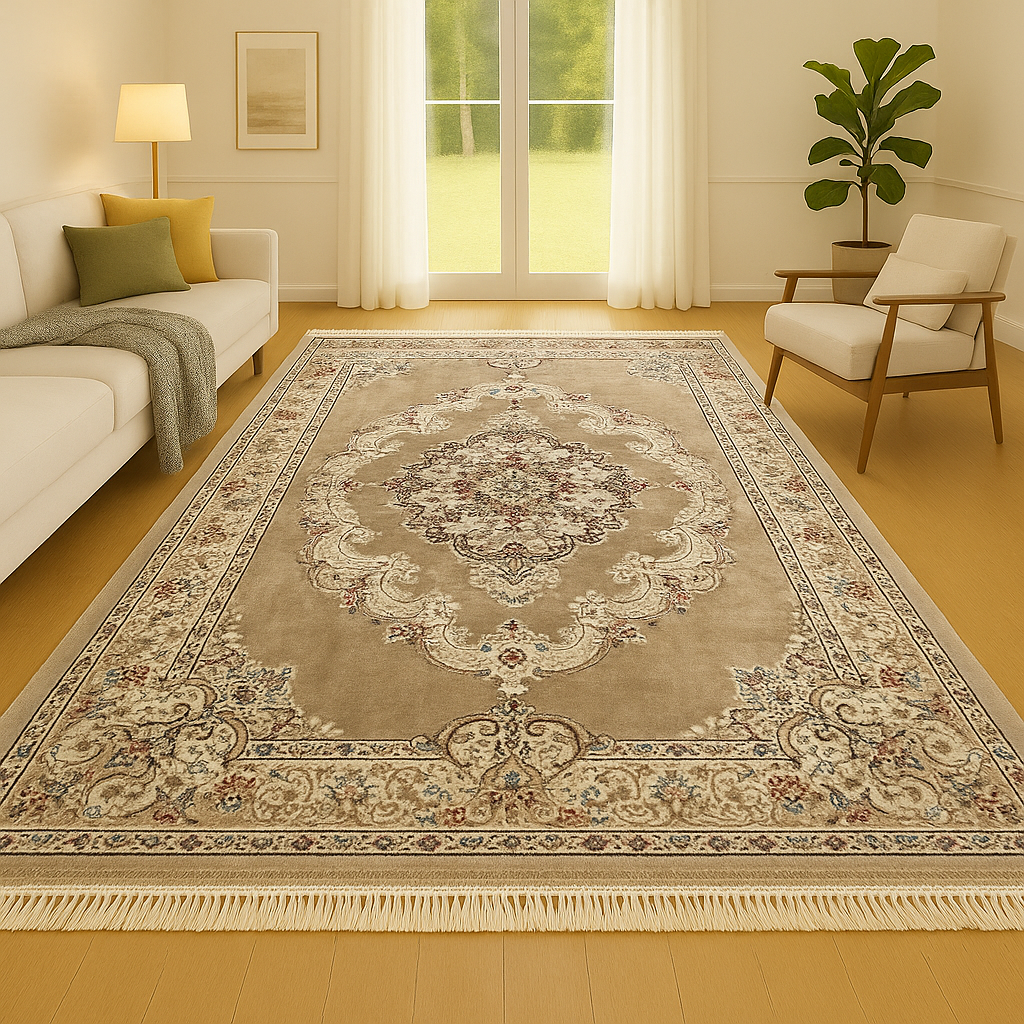 Tapete de design turco marrom/marrom