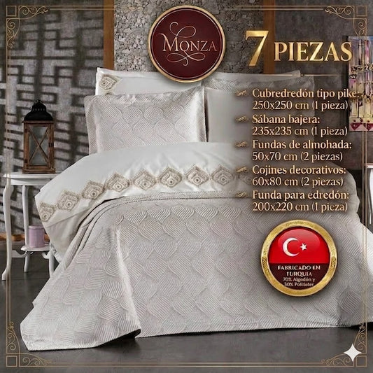 Juego de Cama para Novias "Monza" – Elegancia y Estilo Contemporáneo