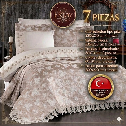 Juego de Cama para Novias "Enjoy" – Elegancia y Confort para un Dormitorio Sofisticado