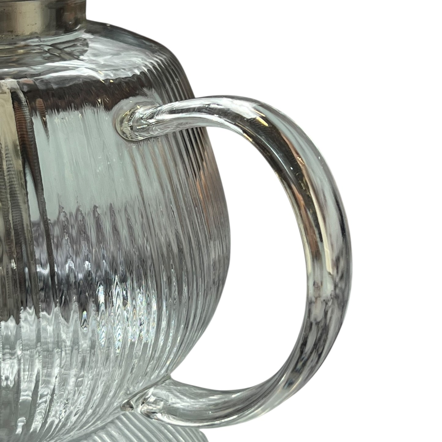 Tetera de vidrio con filtro y tapa de acero inoxidable 1000 ml