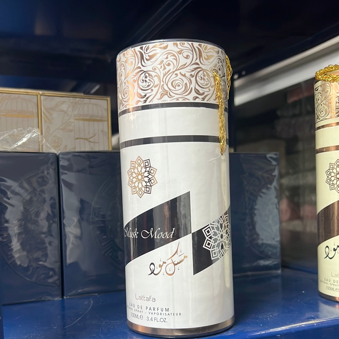 🌿 Compre Musk Mood da Lattafa - Perfume unissex de luxo com almíscar branco e notas florais