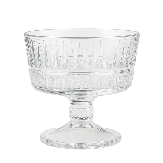 🍸 Set de 6 copas de cristal grabado para postre — elegancia y tradición en cada detalle