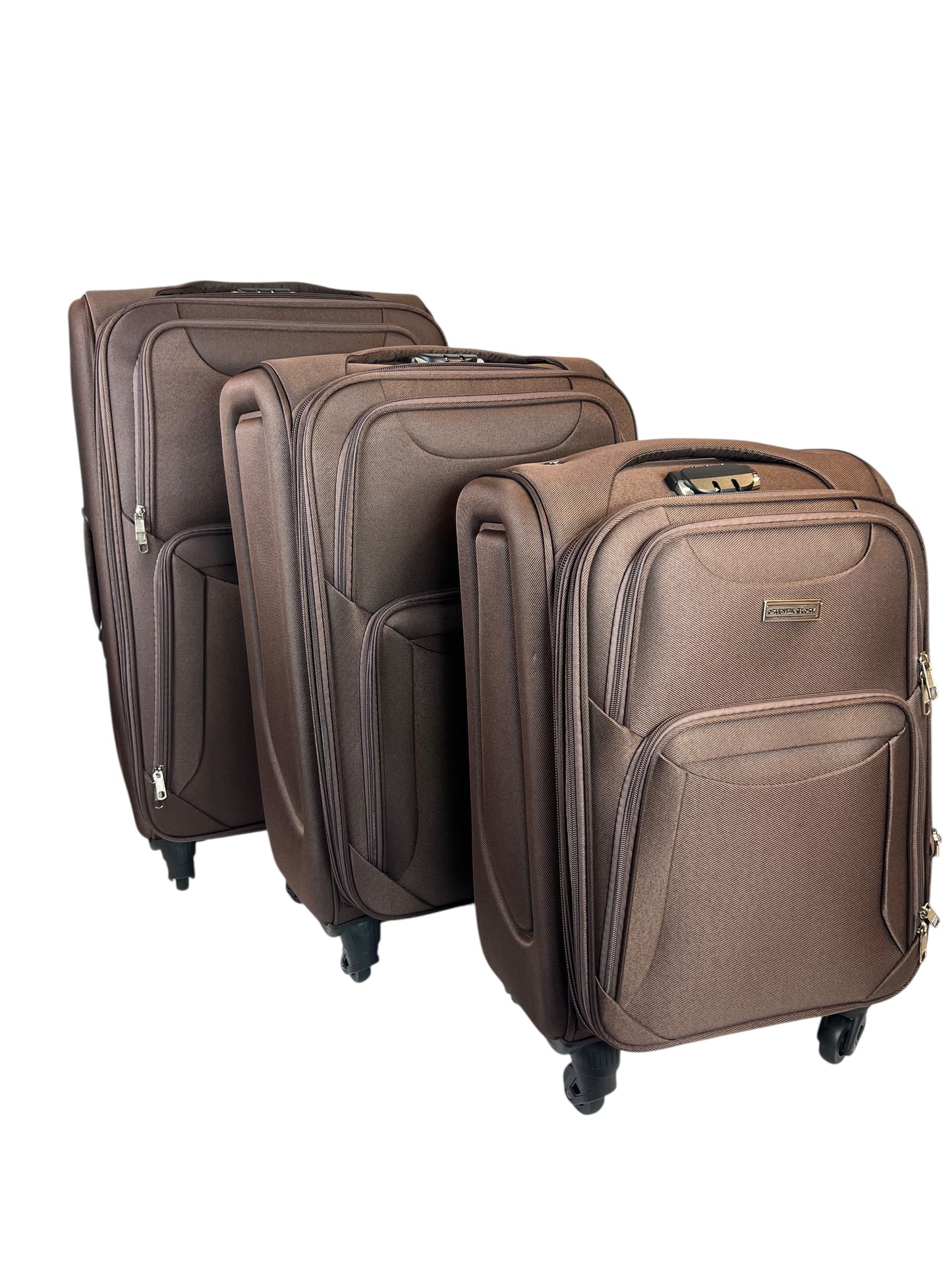 ✈️ Pacote com 3 Malas Resistentes e Elegantes – Viaje com Estilo e Segurança - COR MARROM