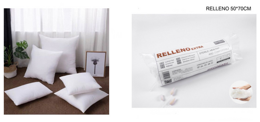Relleno Extra para Almohada 50x70 cm – Comodidad y Firmeza Perfectas