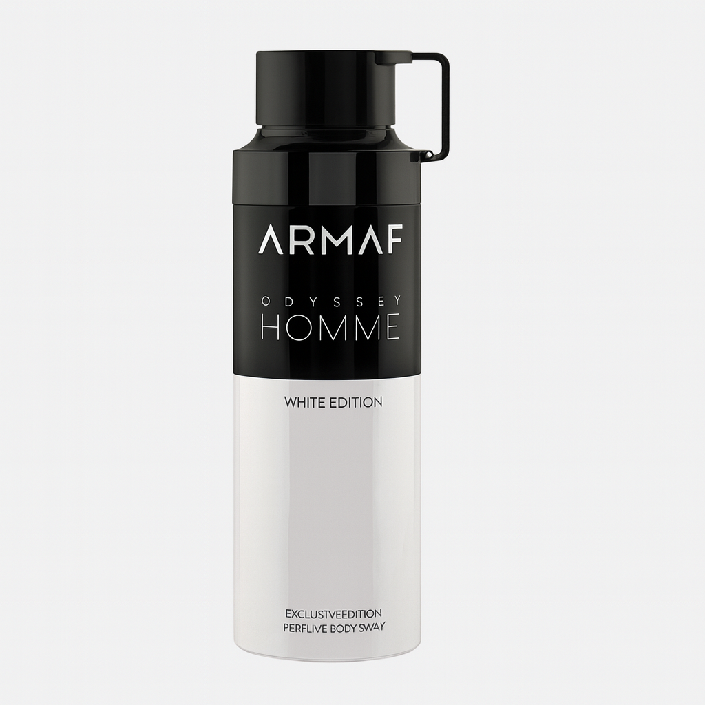 Armaf Odyssey Homme White Edition – Body Spray Masculino Exclusivo, Aroma Elegante y Moderno