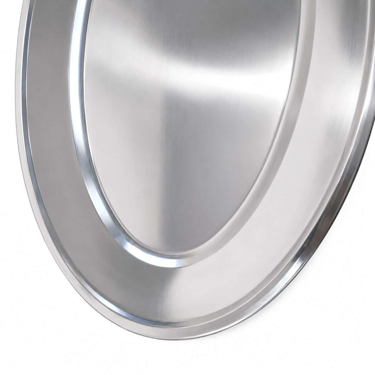 Bandeja Ovalada de Acero Inoxidable – Elegante, Resistente y Multiusos