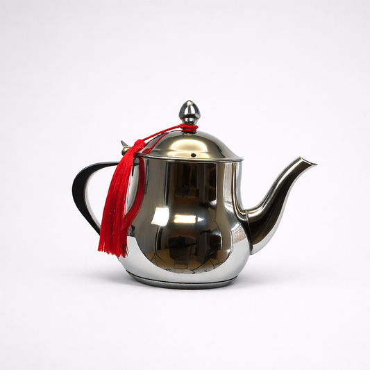 Tetera de Acero Inoxidable con Borla Roja – 0,5L / 1,1L / 1,42L