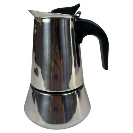 ☕ Cafetera Italiana de Acero Inoxidable — Disponible en 2 y 10 tazas