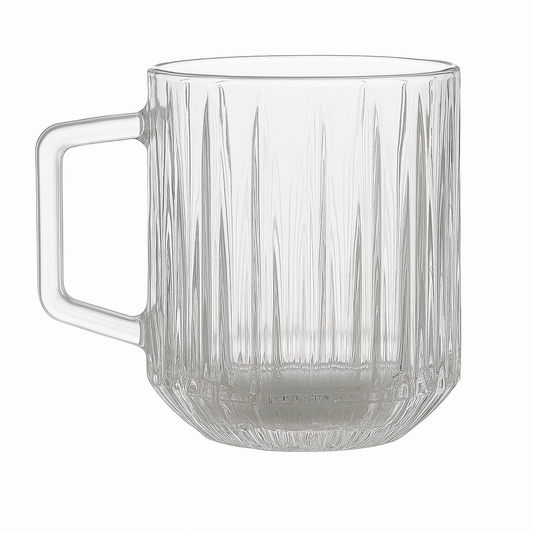 Set de 6 Vasos de Cristal con Asa - 250 ml