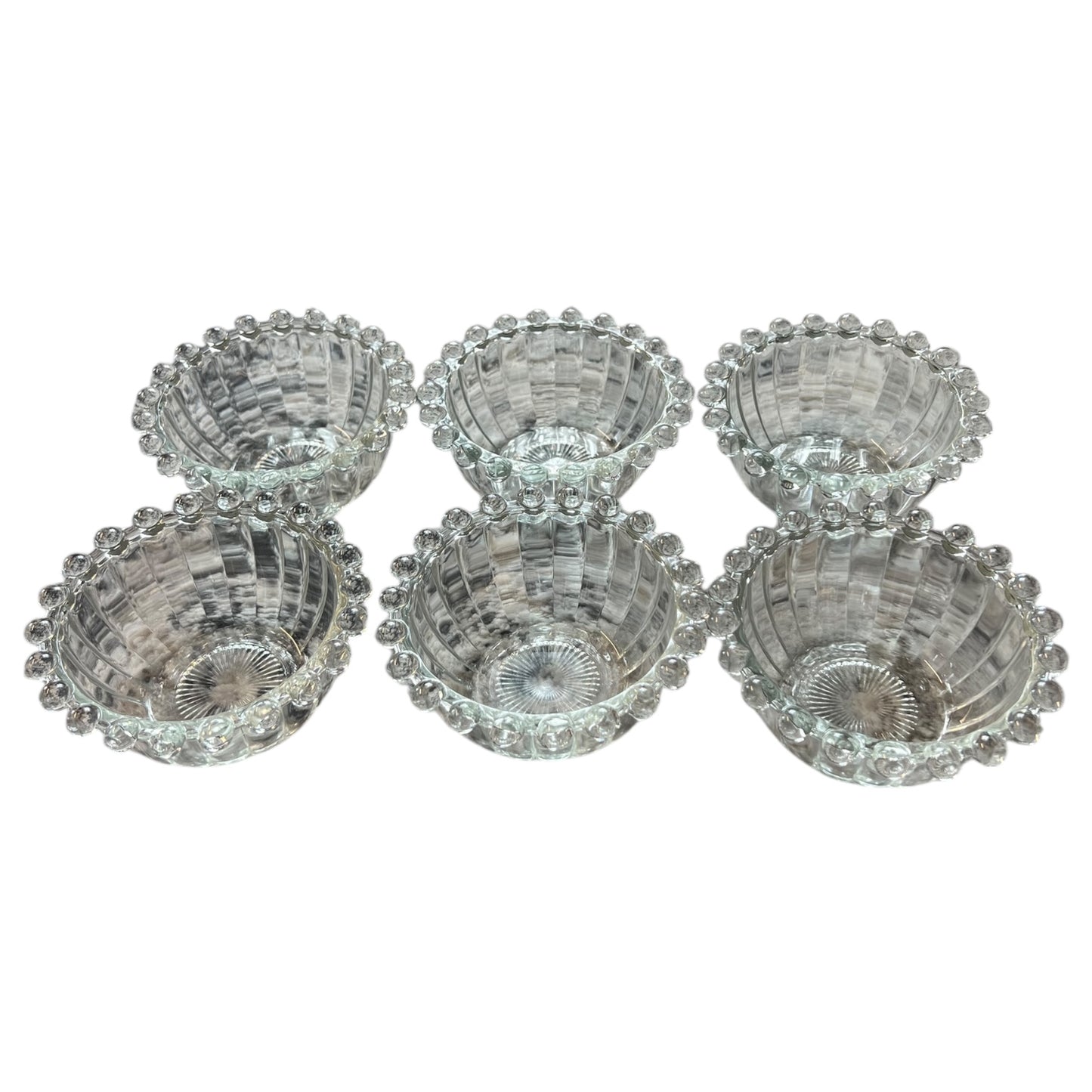 Conjunto de 6 tigelas de cristal