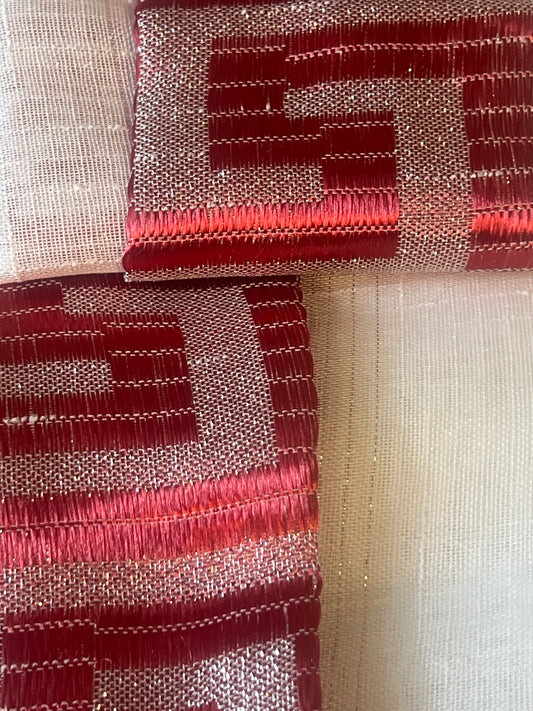 CORTINA VOILE MODELO VERSAGE 140 x 240 CM – COLOR BORDEAUX