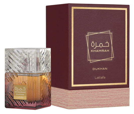 🔥 Khamrah Dukhan de Lattafa – Eau de Parfum 100ml | Perfume Árabe Unisex Intenso y Ahumado