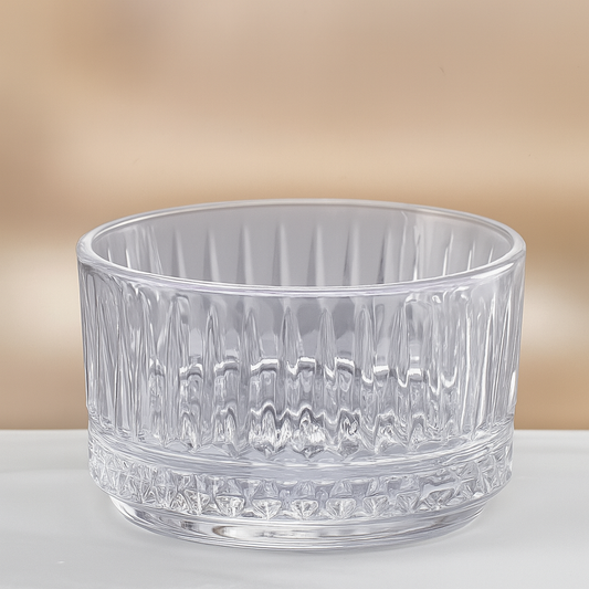 ✅ Set de 6 cuencos de vidrio grabado — 215 ml, elegancia en cada detalle ✅