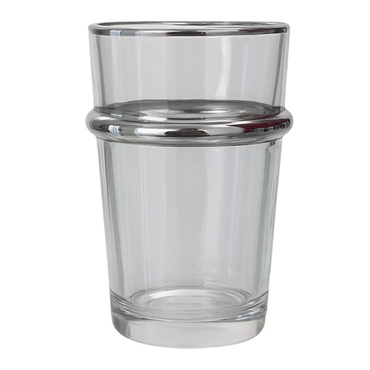 Set de 12 Vasos de Té – Elegancia en Plateado