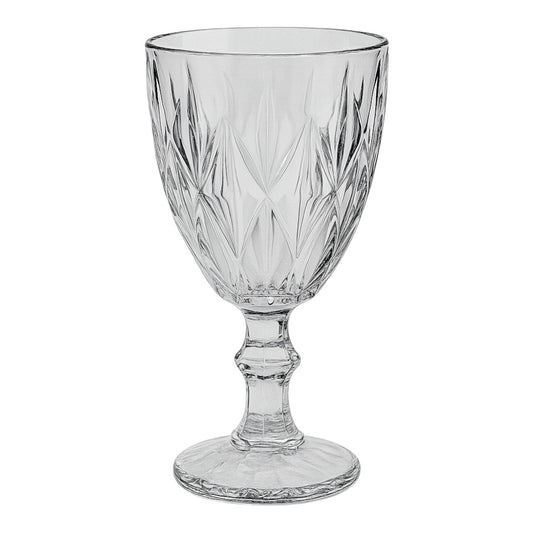 Set de 6 Copas de Vidrio con Diseño Tallado – 330 ml