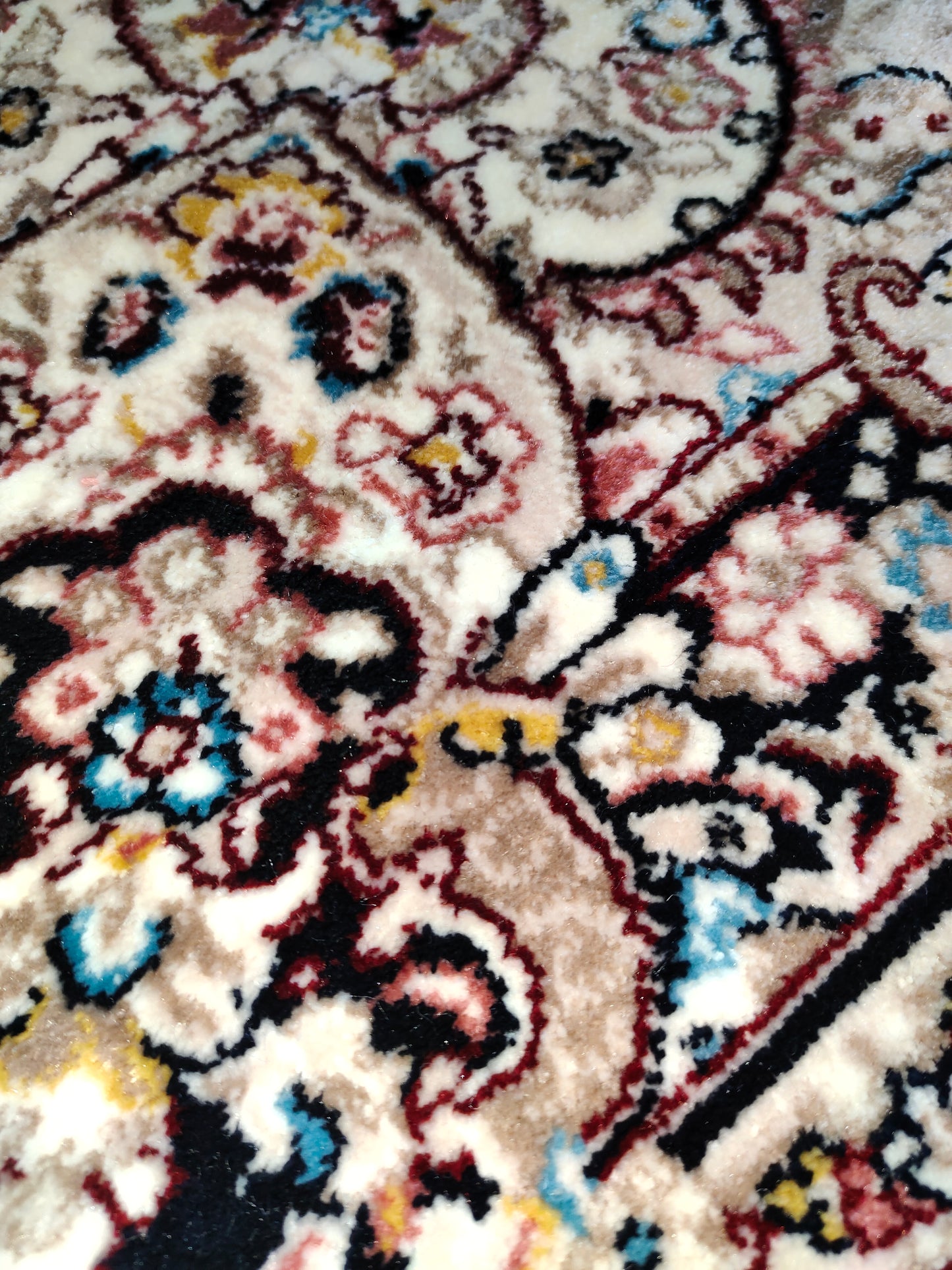 Alfombra Diseño Turca Azul con Detalles en Azul – Inspiración Otomana, Hecha en Turquía