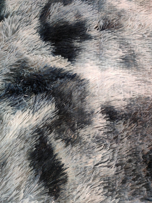 Velvety Quilt with Sheepskin, PELUCHON MODEL - GREY COLOR