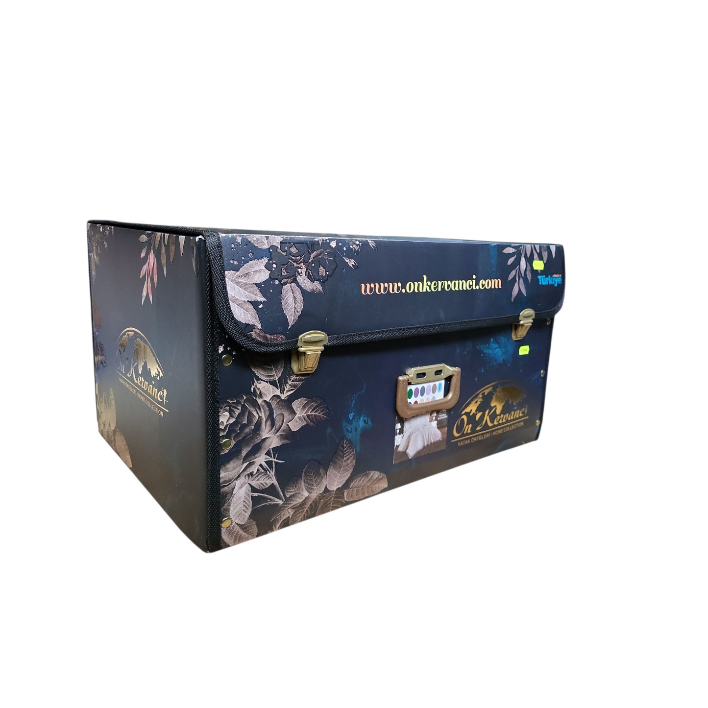 Juego de Manta de Encaje Turco Azul - 6 Piezas | Elegancia y Confort